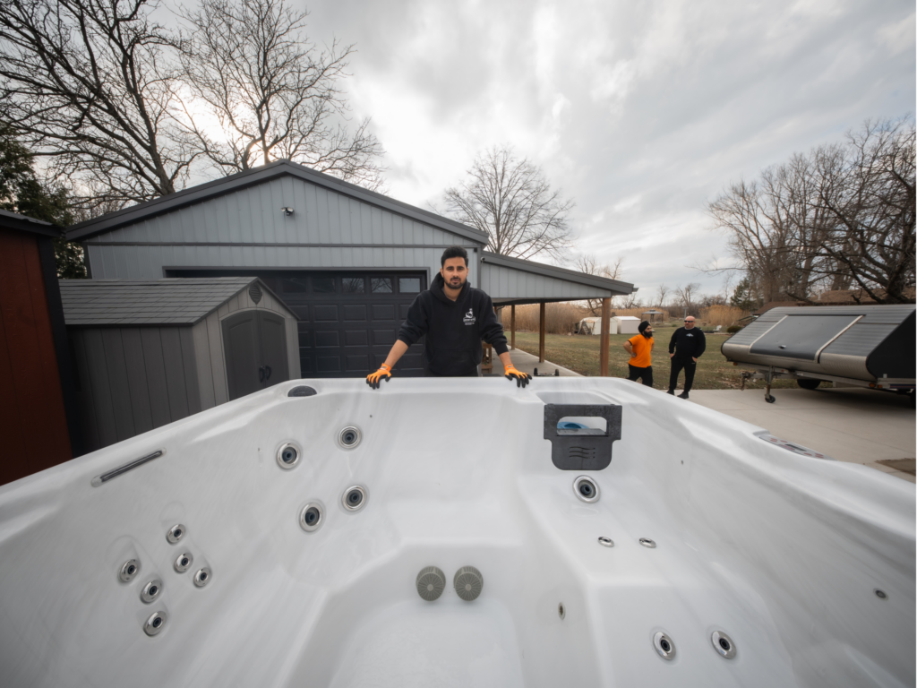 Sarnia expert hot tub movers
